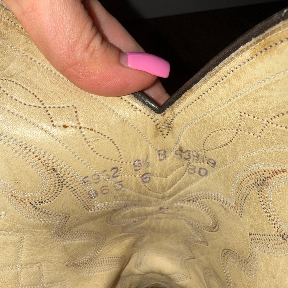 Dan Post Two-Tone Leather Cowboy Boots - Picture 11 of 12